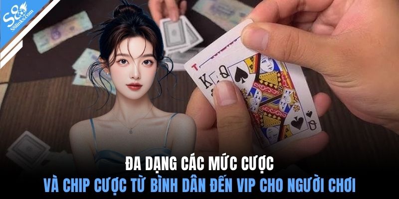 Đa dạng các mức cược và chip cược từ bình dân đến VIP cho người chơi