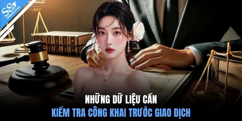 Những dữ liệu cần kiểm tra công khai trước giao dịch